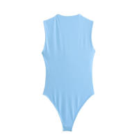 Moda Mujer OUWU Mono Chic de Verano Blanco Ajustado Sexy Cuello Cuadrado Sin Mangas - details 3