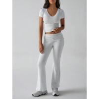 Conjunto Deportivo Casual para Mujer Primavera-Verano 2025 Camiseta de Manga Corta Pantalones Largos Conjunto de 2 Piezas - details 6