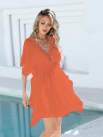 Vestido de Cubierta de Encaje de Látex DESIRECAT Traje de Baño de Verano con Cuello en V - details 24