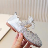Zapatos de vestir para niñas, calzado de cuero con purpurina, diamantes de imitación, encaje, nudo de mariposa, Princesa, planos - details 19