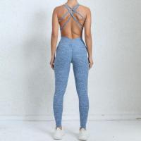 Mallas deportivas ahuecadas plisadas para otoño e invierno, conjunto de mono de Yoga, Leggings deportivos sin espalda que se abrazan al cuerpo, nuevo - details 60