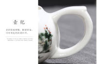Oferta especial Taza de cerámica, cuenco con tapa, juego de té Kung Fu de porcelana azul y blanca, juego de regalo de boda - details 3