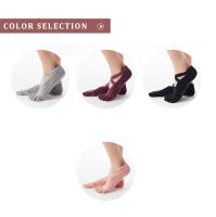 Calcetines Deportivos de Algodón Antideslizantes Para Mujeres y Niñas Para Danza de Ballet y Yoga Par de Piezas Forrados en Viscosa - details 2