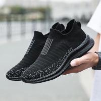 Zapatos informales transpirables para hombre, zapatos ligeros para caminar al aire libre, zapatillas antideslizantes para hombre, zapatos planos vulcanizados sin cordones 2023 - details 8