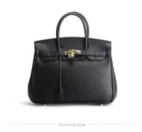Bolso de mano de cuero genuino con patrón de lichi para mujer, Bolso grande de un hombro, capa superior, nuevo - detalles 9