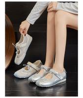 Cuero Mary Jane zapatos nuevo Velcro casual solo zapatos de las mujeres de ballet deportes zapatos de entrenamiento - details 1