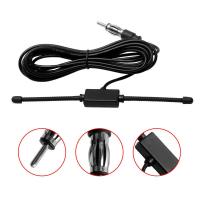 1X antena dipolo Universal para coche, antena de Radio Estéreo AM FM, soporte adhesivo de vidrio, color negro - details 4