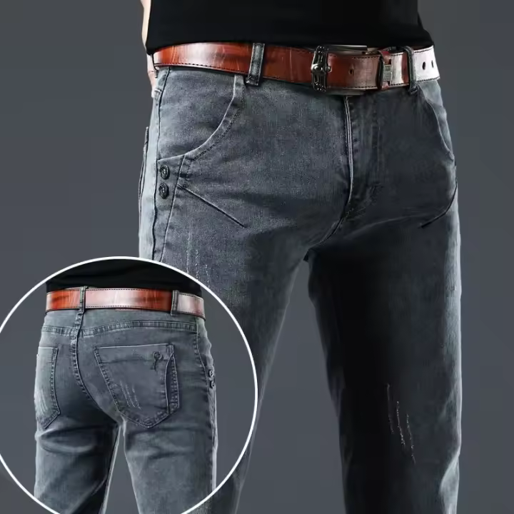 Vaqueros retro de moda para hombre, estilo otoño - 1