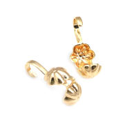 8x4MM 9x4MM 11x5MM Cierre de latón color oro de 18K con alambre y rosca para joyería, collares, pulseras, accesorios y fijaciones - details 5