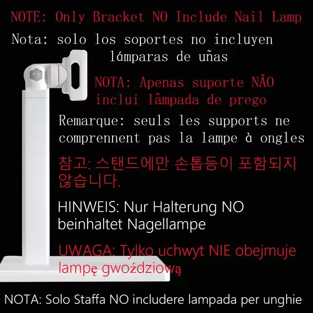 Mini lámpara LED portátil recargable para uñas, Gel de secado rápido, UV, herramienta de Arte de uñas, luz con soporte - 1