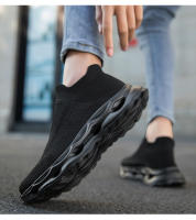 Zapatillas de moda para hombre Flyknit Mesh Stretchy Soft Sole Zapatos casuales al aire libre Zapatos para correr - details 11