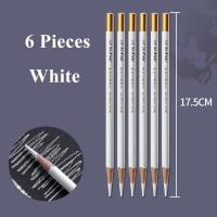 Lápices de carbón blanco y negro, suministros de arte, lápiz profesional, pintura, dibujo, blanco y negro, 6 unidades por juego - details 7