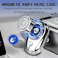 Afeitadora eléctrica impermeable recargable con Mini recortador y cabezal de corte alternativo para hombres, perfecta para afeitado de barba - details 3