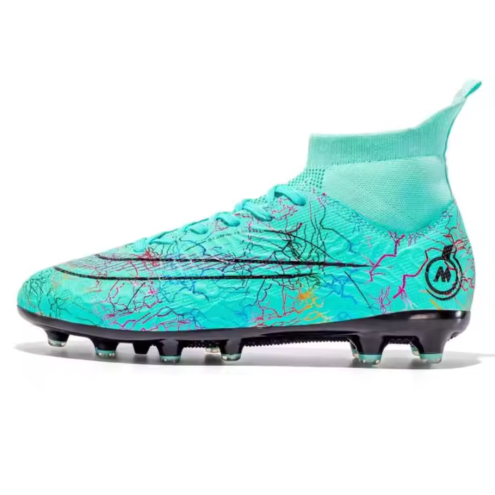 Zapatos de fútbol de marca para niño, tobillo alto, talla 33-46, deportes de verano - 1