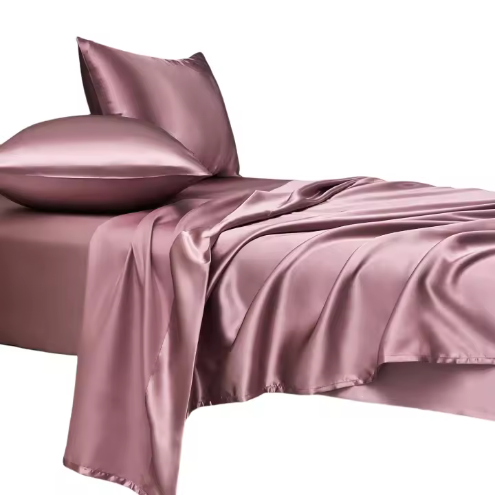 Juego de Rasos Moderno de Poliéster Sábana Bajera Ajustable, Encimera, Funda de Almohada - 1