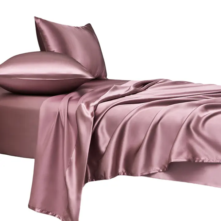 Juego de Rasos Moderno de Poliéster Sábana Bajera Ajustable, Encimera, Funda de Almohada - 1