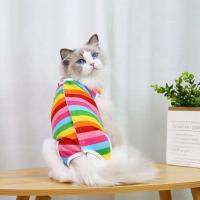 Traje de esterilización para destete de gatos, mono para perros pequeños y gatos, ropa de recuperación antipérilo después de la cirugía, ropa para el cuidado de mascotas con estampado bonito - details 16