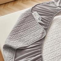 Funda de colchón acolchada suave de algodón puro, Protector de almohadilla de cama personalizado, antibacteriano, tamaño King, no incluye funda de almohada - details 15