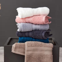 coolazy Juego de toallas de baño 100% algodón para adultos, en varios colores, Toallas de Baño suaves y absorbentes, Pack 1 Manos + 1 Baño + 1 Ducha 34X35cm+ 34x75cm +70x150cm - details 0