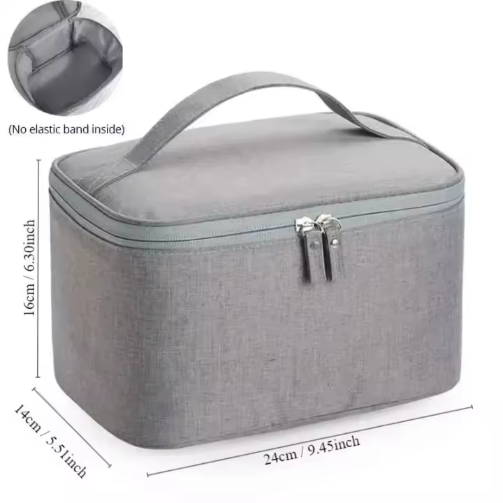 Bolsa de Higiene para Hombres de Viaje de Negocios Bolsa de Almacenamiento de Tela Oxford de Gran Capacidad Bolsa de Mano Portátil para Empaquetado de Cosméticos - 1