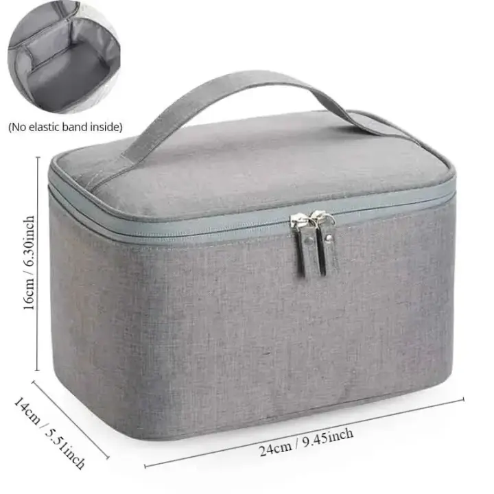 Bolsa de Higiene para Hombres de Viaje de Negocios Bolsa de Almacenamiento de Tela Oxford de Gran Capacidad Bolsa de Mano Portátil para Empaquetado de Cosméticos - 1