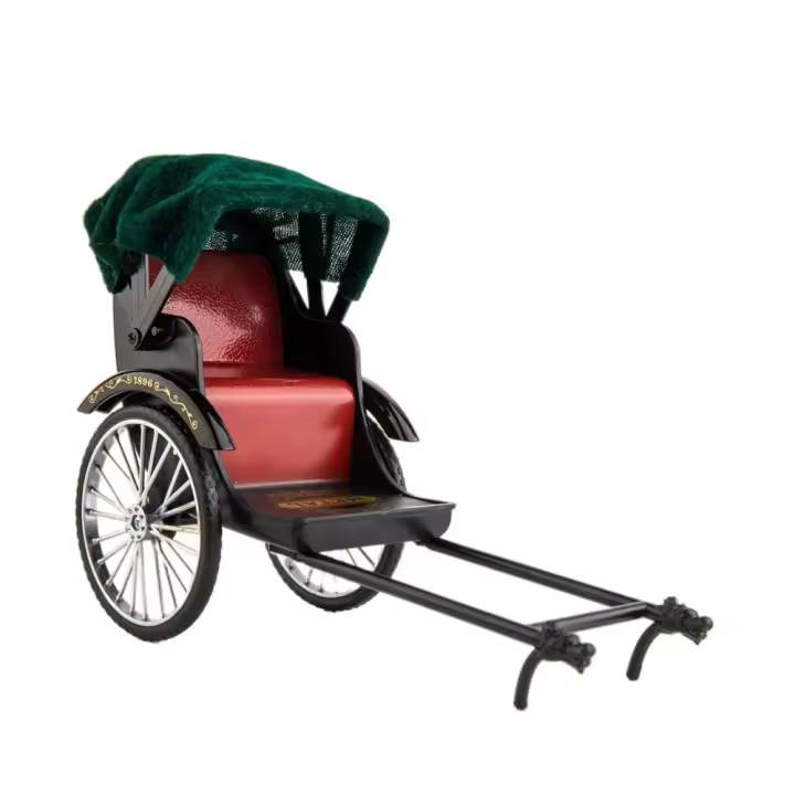 Vintage Classic Tricycle Model Metal Diecast Three Wheeled Simulation Tricycle Toy Alloy Model Handicraft Desktop Ornaments - 1