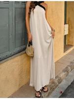 Vestido largo de verano sin tirantes, nuevo estilo festivo, hada voladora, sentido del diseño. - details 3