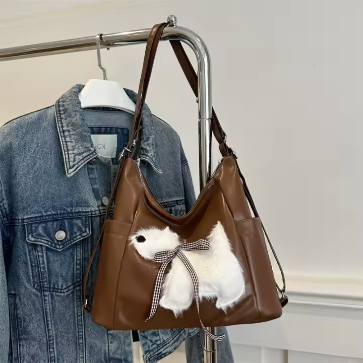 niche, capacidad, tote, bolso, casual, hombro, Corea, personalidad, mochila, bolso grande - 1