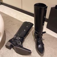 Botas de caballero para mujer, zapatos largos informales - details 4