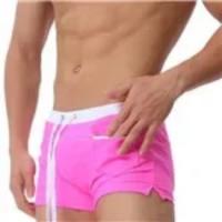 Seabean-bañadores para hombre, traje de baño para niño grande, pantalones cortos de baño de Color contrastante, tabla de playa para hombre, traje de baño para Surf, ropa deportiva - details 13