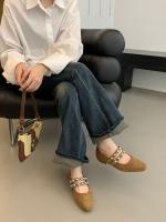 Nuevos zapatos franceses Mary Jane para mujer versión coreana diseño sentido moda remache tacón grueso cabeza cuadrada zapatos individuales ladyshoes - details 12