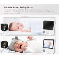 ABM900 Monitor de bebé de 2,8 pulgadas cámara de vídeo de vigilancia para bebé protección de seguridad Audio bidireccional cámara de visión nocturna niñera - details 3