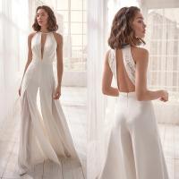 2025 Europa Y Los Estados Unidos Nueva Ropa De Mujer, Mono Sexy Profundo Cuello En V, Pantalones Casuales - details 1