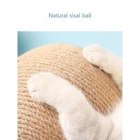 Cratchers para gatos, juguetes de bolas de Sisal y madera, triángulo estable, cosas para interiores, rascador resistente, soporte para rascar fresco, girar - details 6