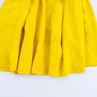 BUNO-diseño de estilo de vacaciones, vestido tipo chaleco atado con cuello, novedad de verano 2025, falda larga acampanada con cintura ajustada y adelgazante - details 8