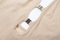 Vestido Maxi Brillante BUNO Espalda Descubierta Elegante con Halter Neck - details 6