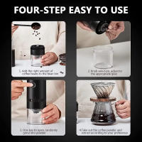 Molinillo de café eléctrico, molinillo de café recargable, molinillo de café compacto, molinillo de café Manual portátil, molinillos de café expreso para el hogar y la Oficina - details 3