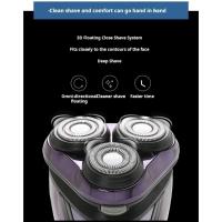 Afeitadora Eléctrica Flotante con Tres Cabezas Carga USB Impermeable Deportes y Exteriores - details 2