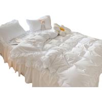 Ins wind-falda de cama con volantes de encaje hecho a mano, conjunto de cuatro - details 0