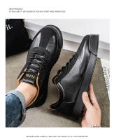 Nuevos Zapatos Versátiles Para Deportes Y Ocio, Zapatos Casuales Negros Con Plataforma Para Hombre - details 16