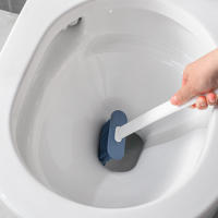 Cepillo De Inodoro Colgante Con Soporte Largo Cepillo De Limpieza De Baño Con Pincel Suave Y Silicone Accesorios De Baño Ecológicos - details 4