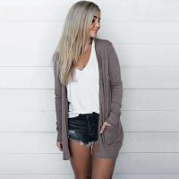 Cardigan de Manga Larga para Mujer Ouwu Ajuste Suelto, Manga de Punto con Bolsillo Adelgazante, Abrigo de Moda Casual - details 17