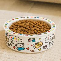 Cuenco de cerámica para gato con diseño antivuelco, resistencia a altas temperaturas, protección Cervical, cuenco de comida para gato, cuenco de agua potable para perro de dibujos animados - details 8