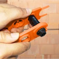 Juego de llaves de combinación de material plástico compuesto, instalación de llave Solar de extracción, color naranja y negro, 2 pares - details 10