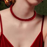 Collar de Cuentas Brillante y Divertido de Esbbela para San Valentín, Cristal Artificial, Colorido, 43.18 cm Adecuado para Hombres y Mujeres, Uso Diario, Fiesta y Regalo de Vacaciones, Ideal para Navidad - details 6