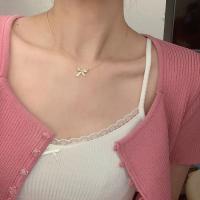 Gift Bow Pendent Sweater Chain Clavicle Chain Niche Design Korean Style Necklace Fashion Jewelry Girl Choker Women Necklace - details 1