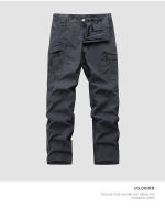 Nuevos pantalones casuales sueltos elásticos de trabajo de pierna recta para hombres 2215 - details 3