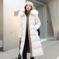 Chaqueta Larga de Invierno con Capucha y Plumón Acolchado para Mujer, PLUMÍFERO - details 14