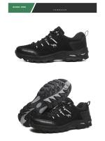 Zapatos de senderismo para hombre, botas de montaña al aire libre, zapatillas de suela gruesa, zapatos de Trekking con cordones a la moda - details 19