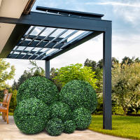 Artificial Topiary Ball Eucalyptus Grass Ball Faux Boxwood Decorative Balls for Shopping Mall Christmas Decor - details 5